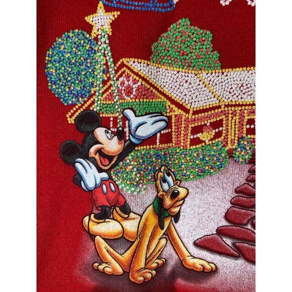 VTG Disney 2001 Spectacle of Lights Sweatshirt‎ 2XL Rare Christmas - Picture 2 of 15